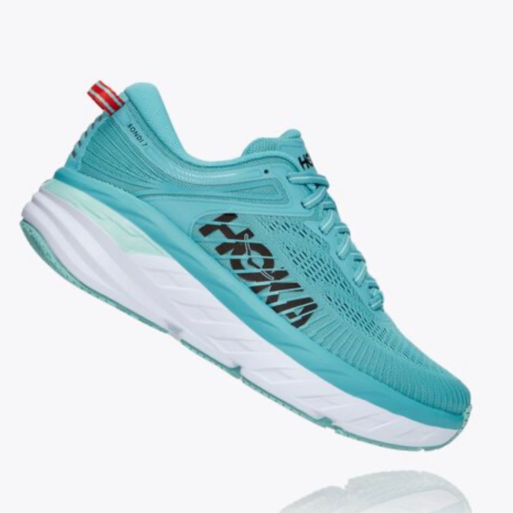 Hoka Bondi 7 Running Shoes Aquarelle